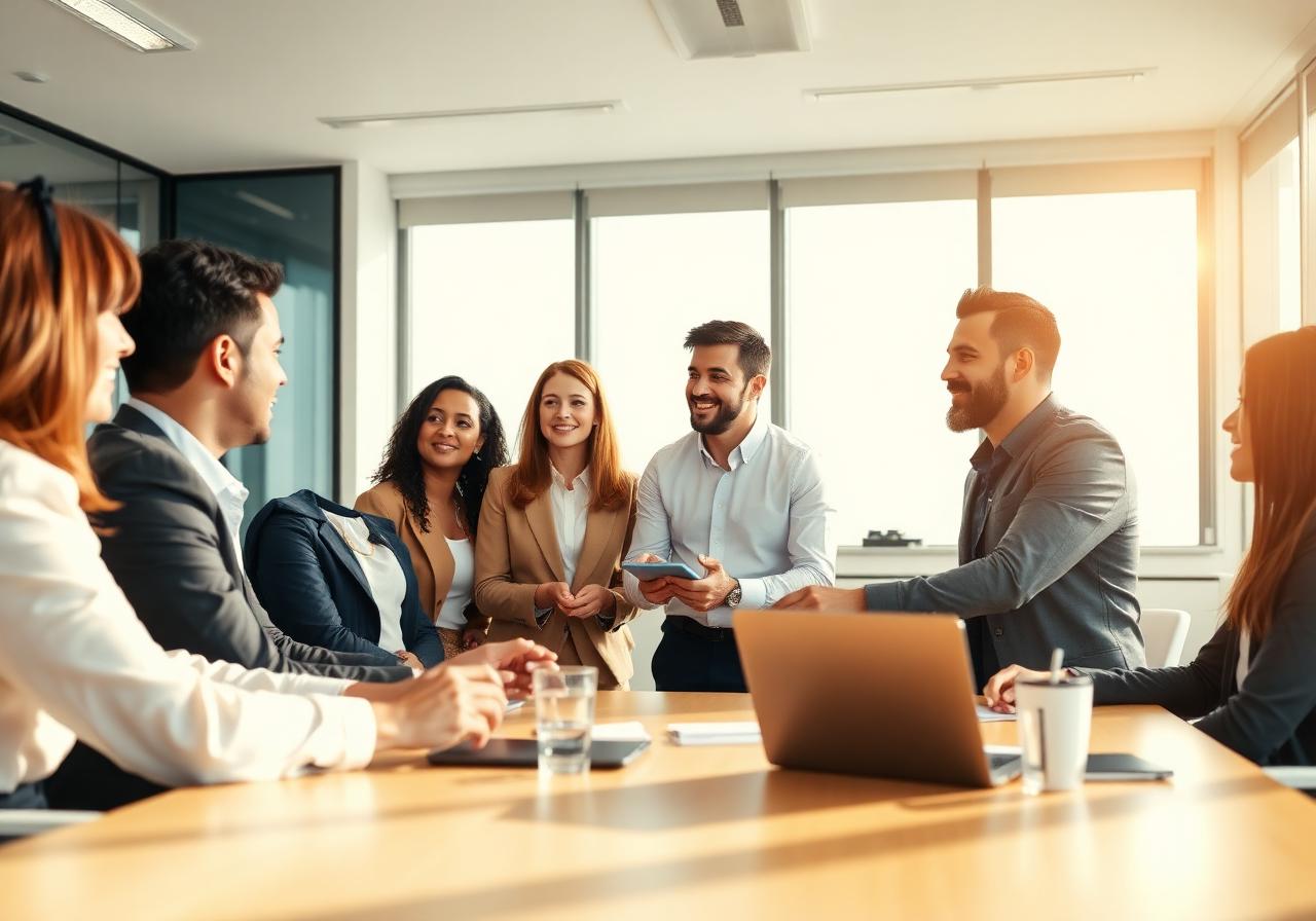HR team in a strategic meeting